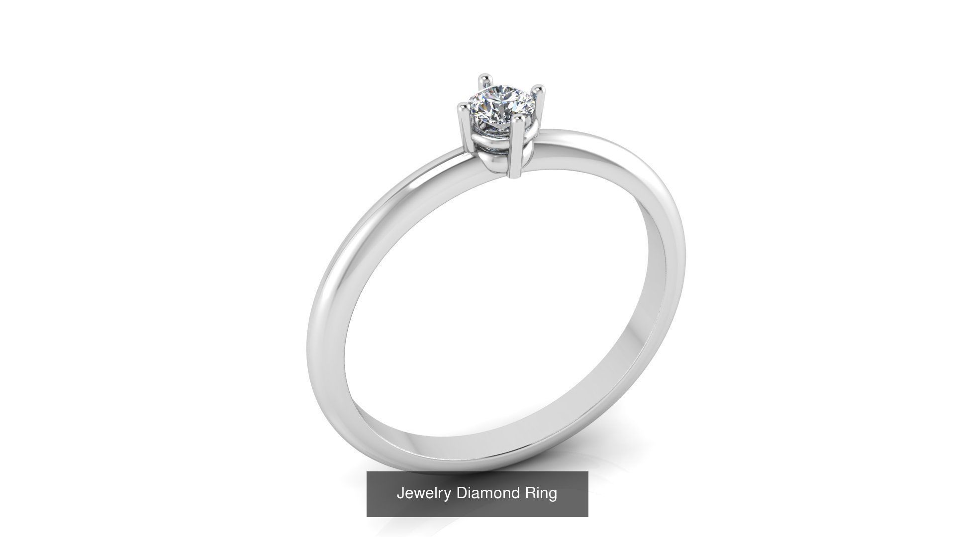 Collection of 77 Diamond Jewelry Rings 3D Print Models _32