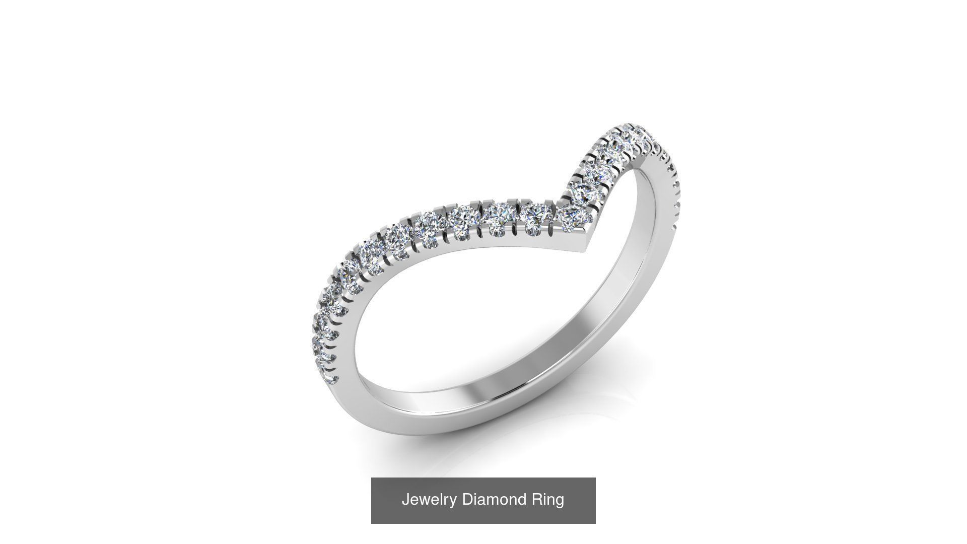 Collection of 77 Diamond Jewelry Rings 3D Print Models _41