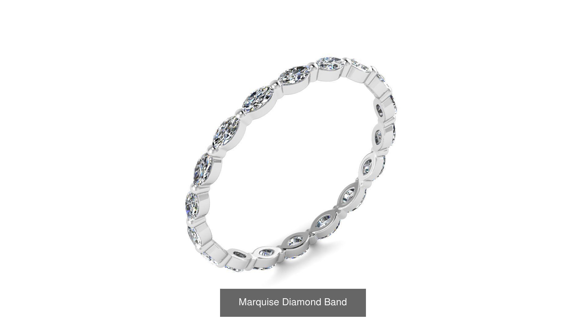 Collection of 77 Diamond Jewelry Rings 3D Print Models _27