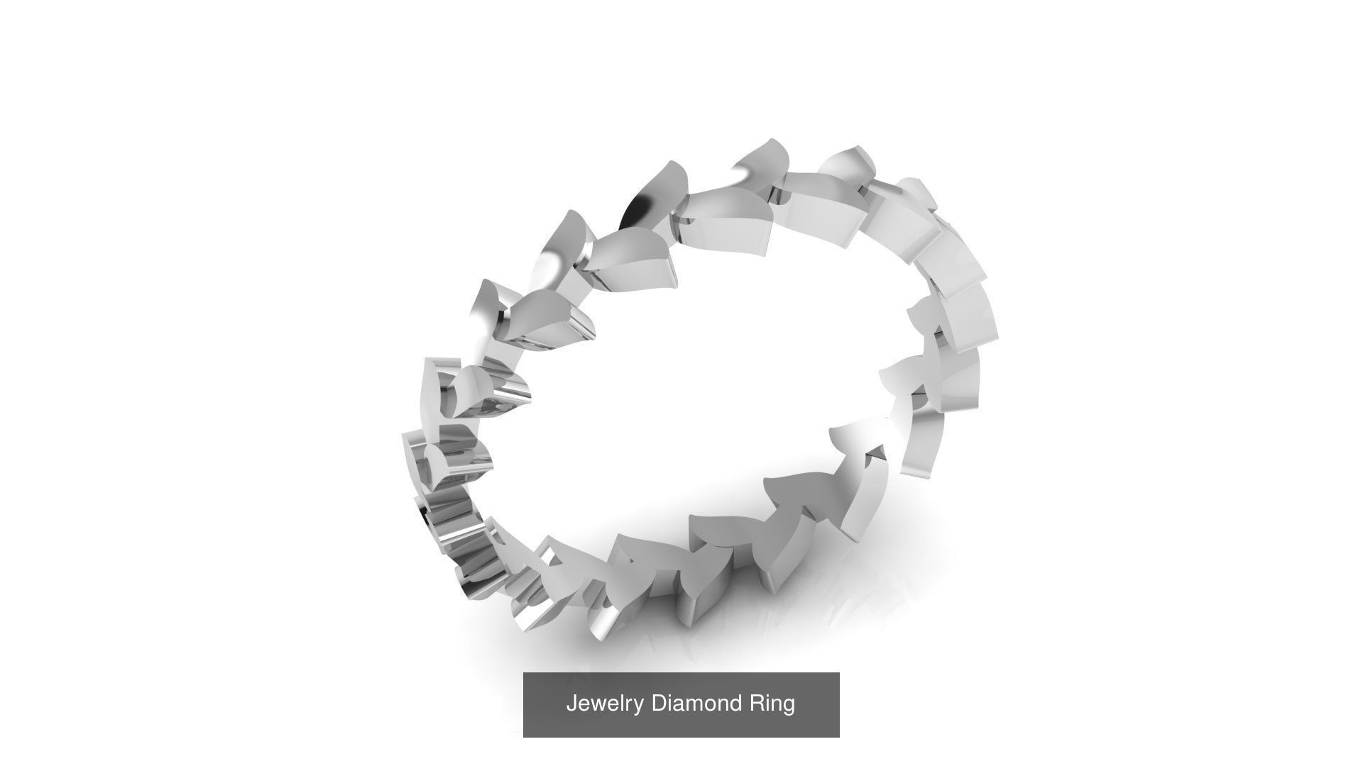 Collection of 77 Diamond Jewelry Rings 3D Print Models _39