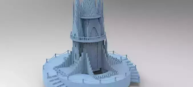 Celtic Wizards Watchtower Fort 3D model