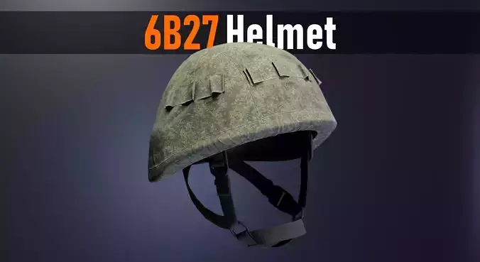 Russian 6B27 Helmet Low-poly 3D model