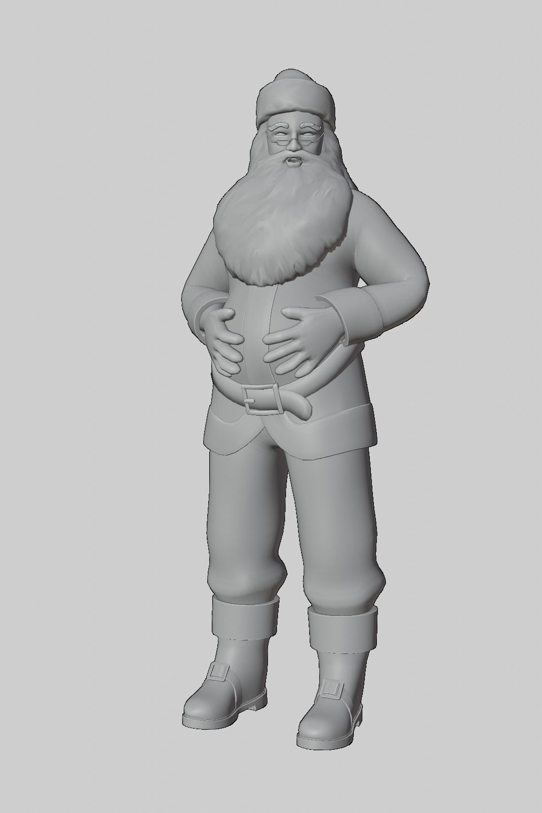 Stylized Santa Claus Low-poly 3D model_3