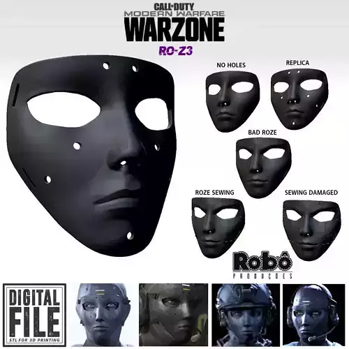 ROZE OPERATOR MASK - CALL OF DUTY - MODERN WARFARE - WARZONE 3D print model