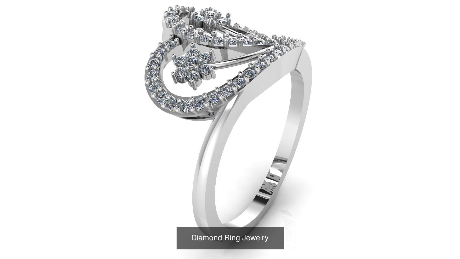 Collection of 50 Jewelry Diamond Rings 3D Print Models _27