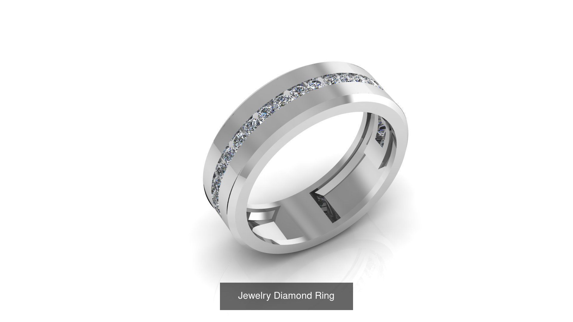 Collection of 50 Jewelry Diamond Rings 3D Print Models _9