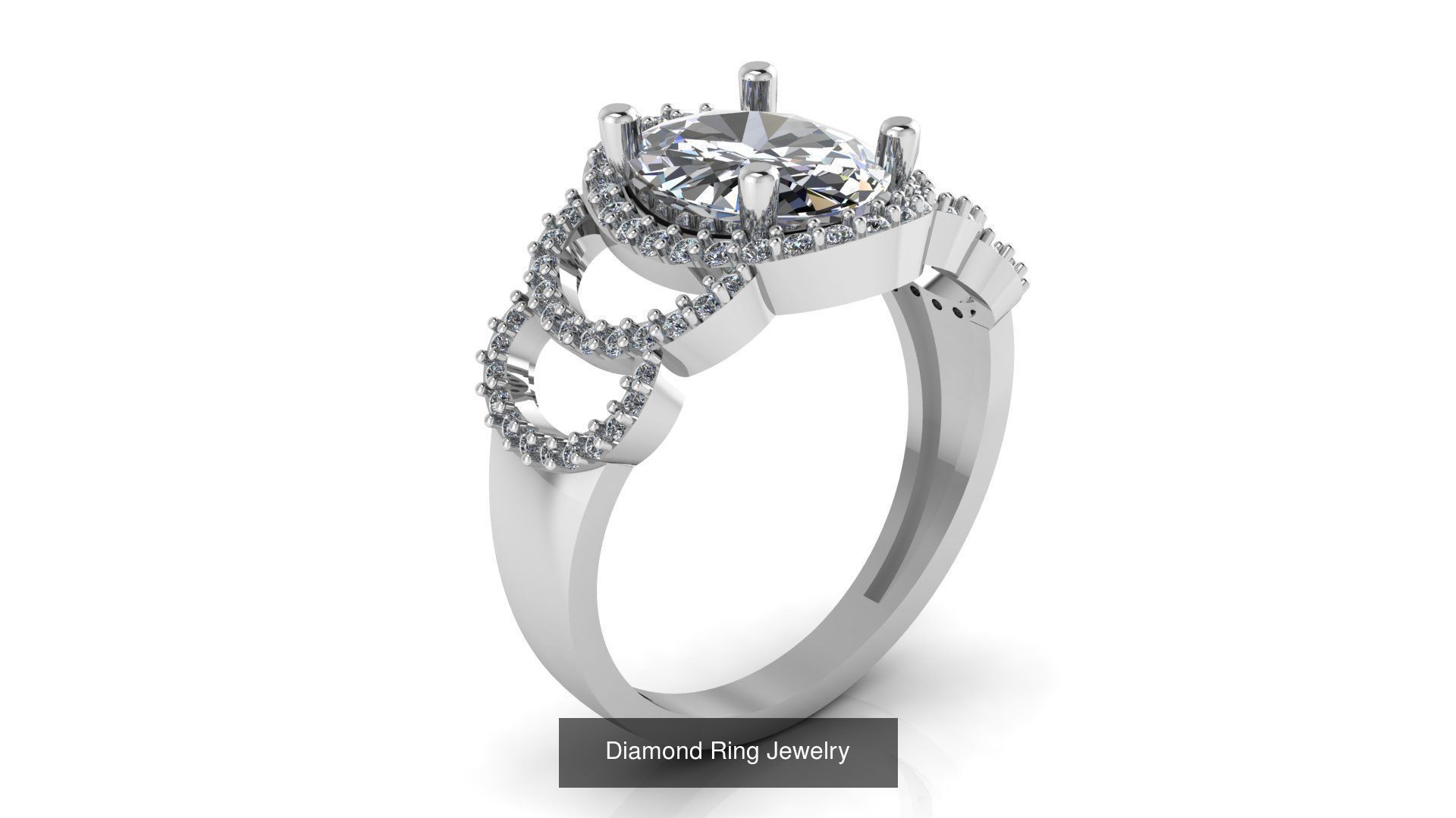 Collection of 50 Jewelry Diamond Rings 3D Print Models _37