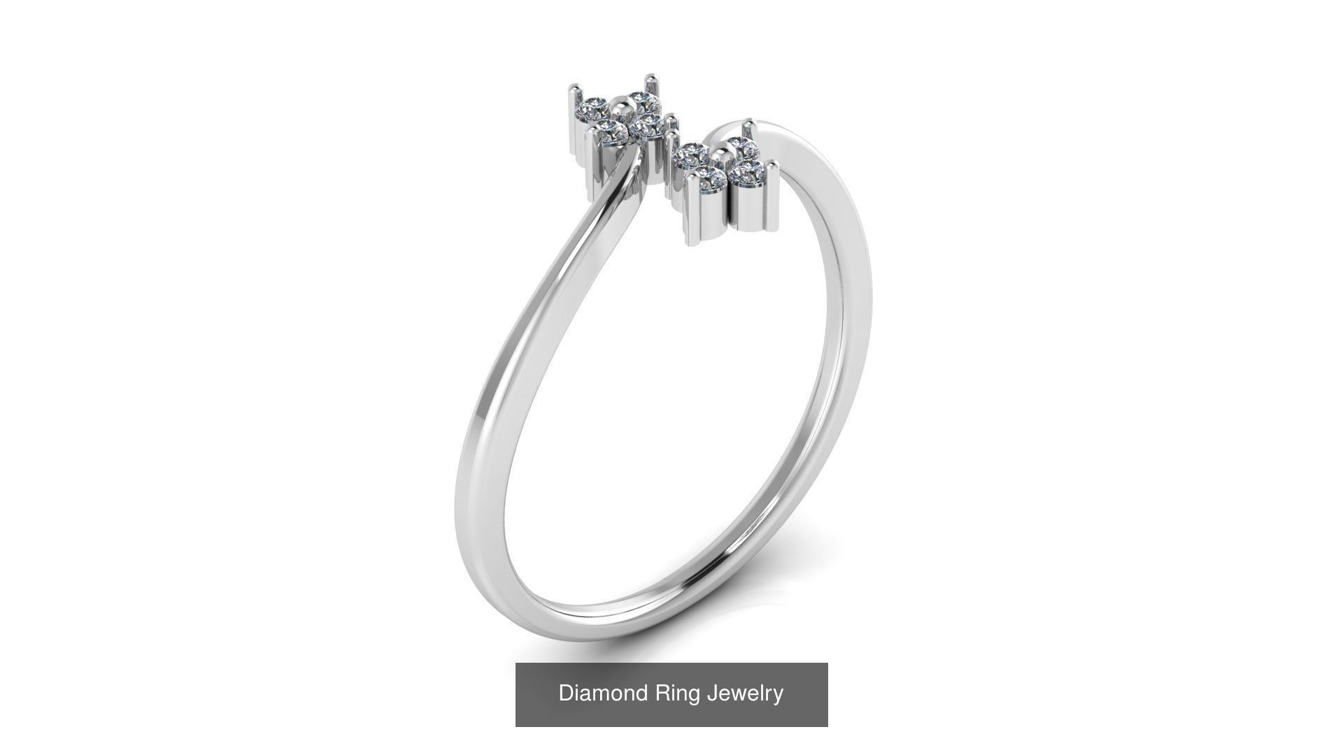 Collection of 50 Jewelry Diamond Rings 3D Print Models _39