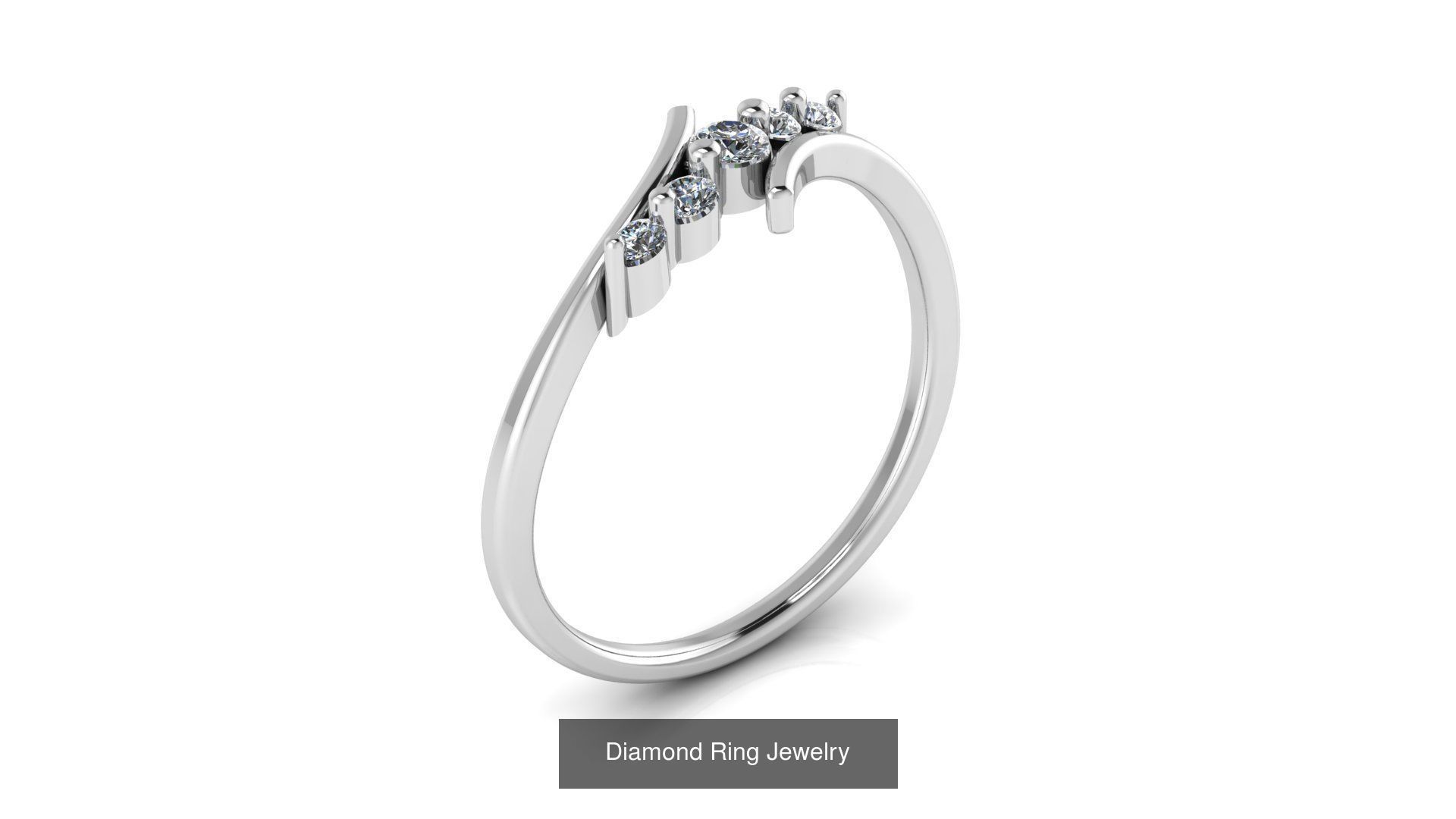 Collection of 50 Jewelry Diamond Rings 3D Print Models _38