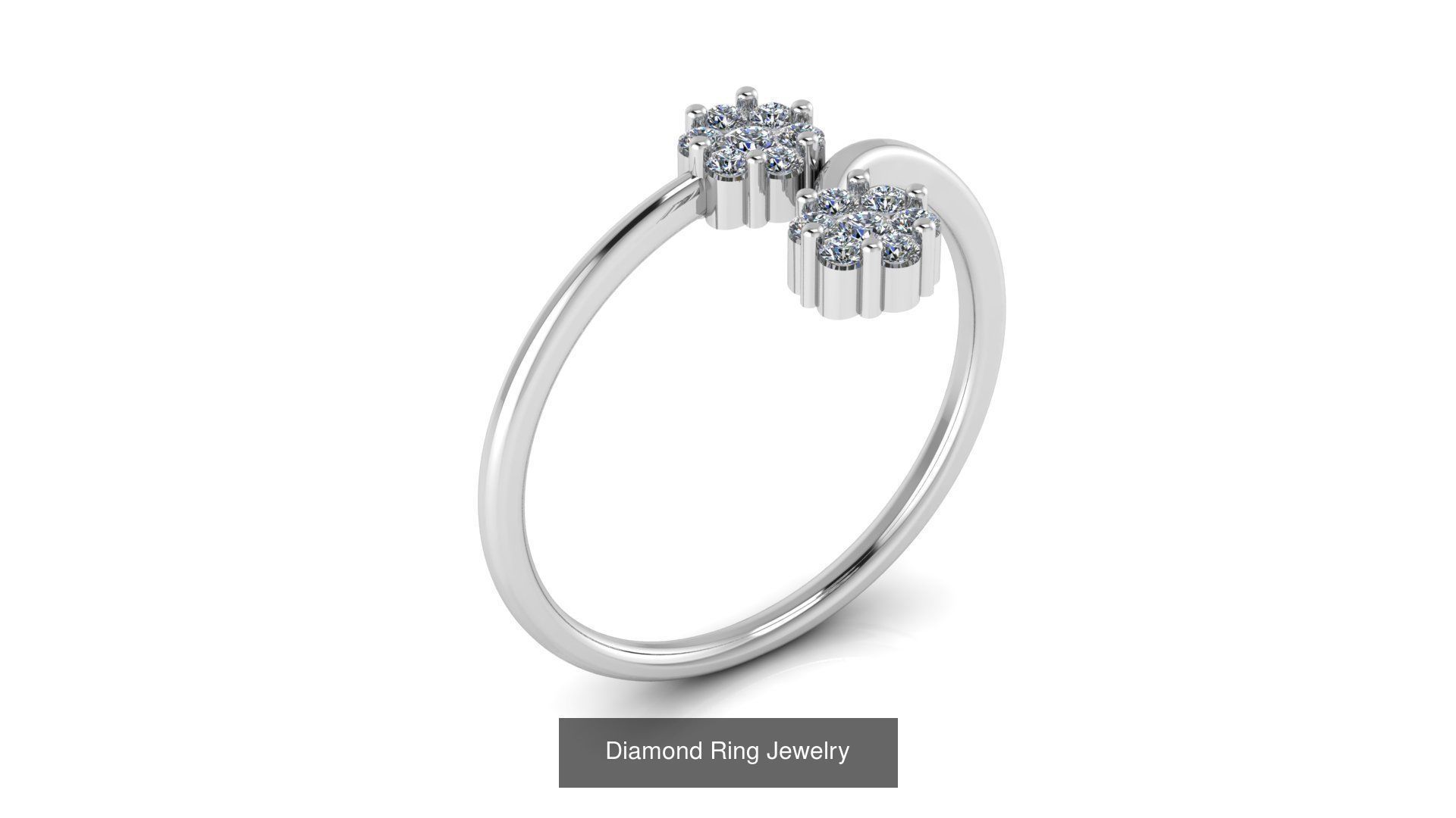 Collection of 50 Jewelry Diamond Rings 3D Print Models _40