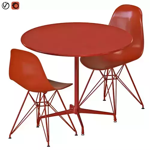 EAMES Dining Table And Chairs