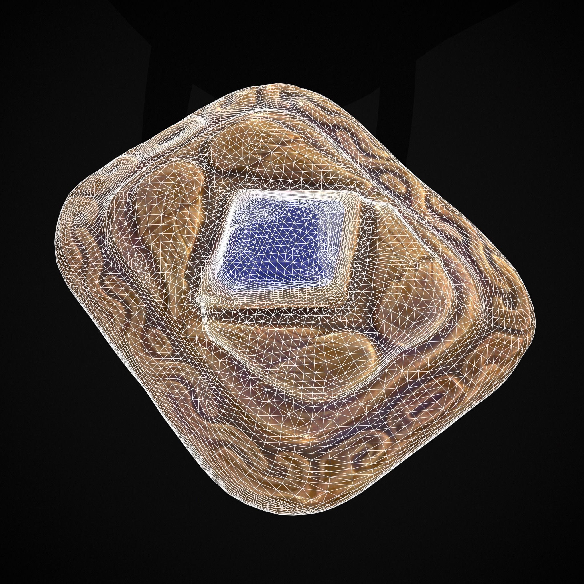 Medieval Angel Wing Ring Low-poly 3D model_30