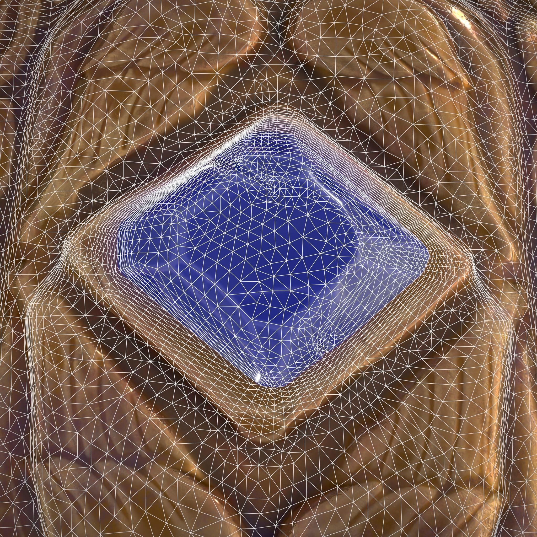 Medieval Angel Wing Ring Low-poly 3D model_24