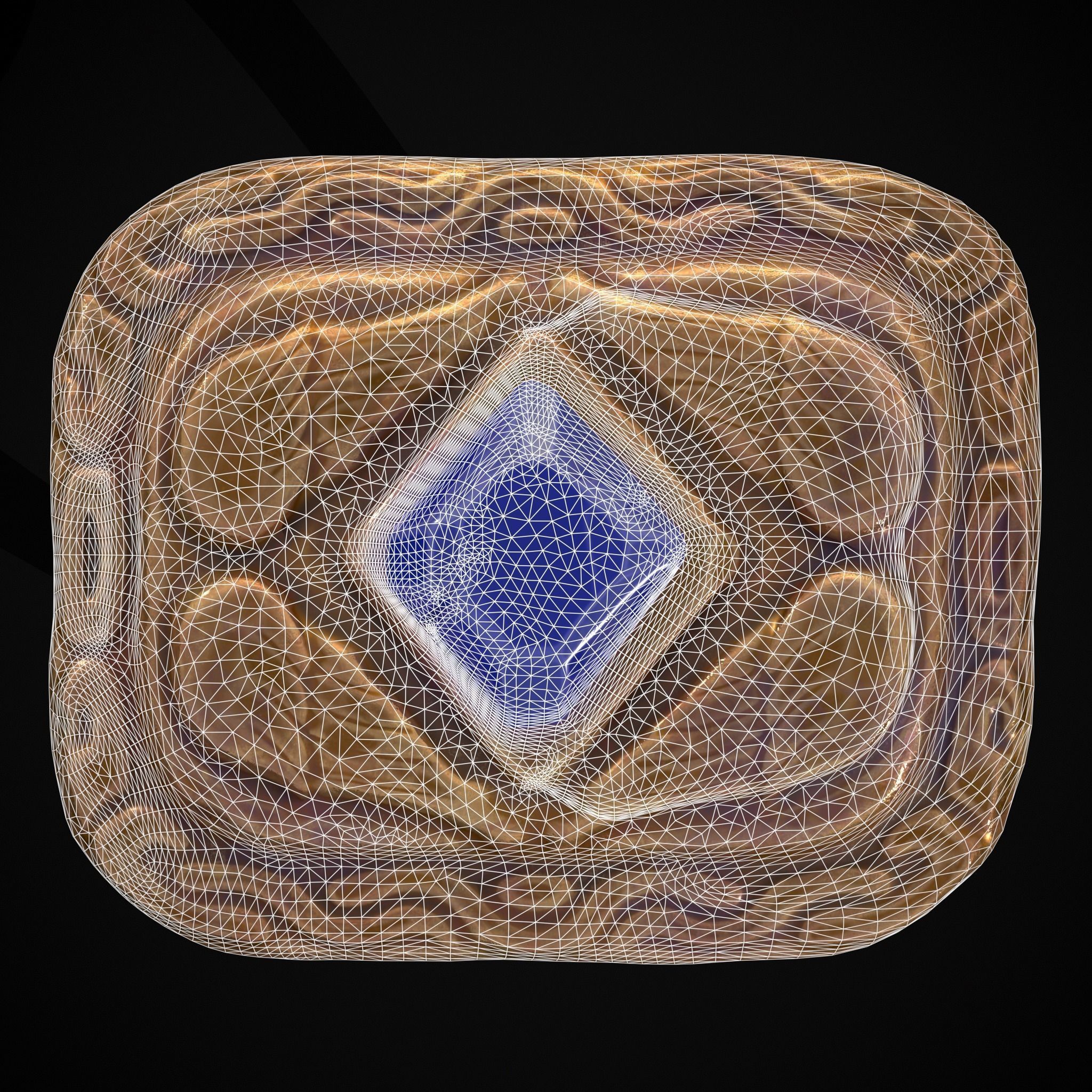 Medieval Angel Wing Ring Low-poly 3D model_22