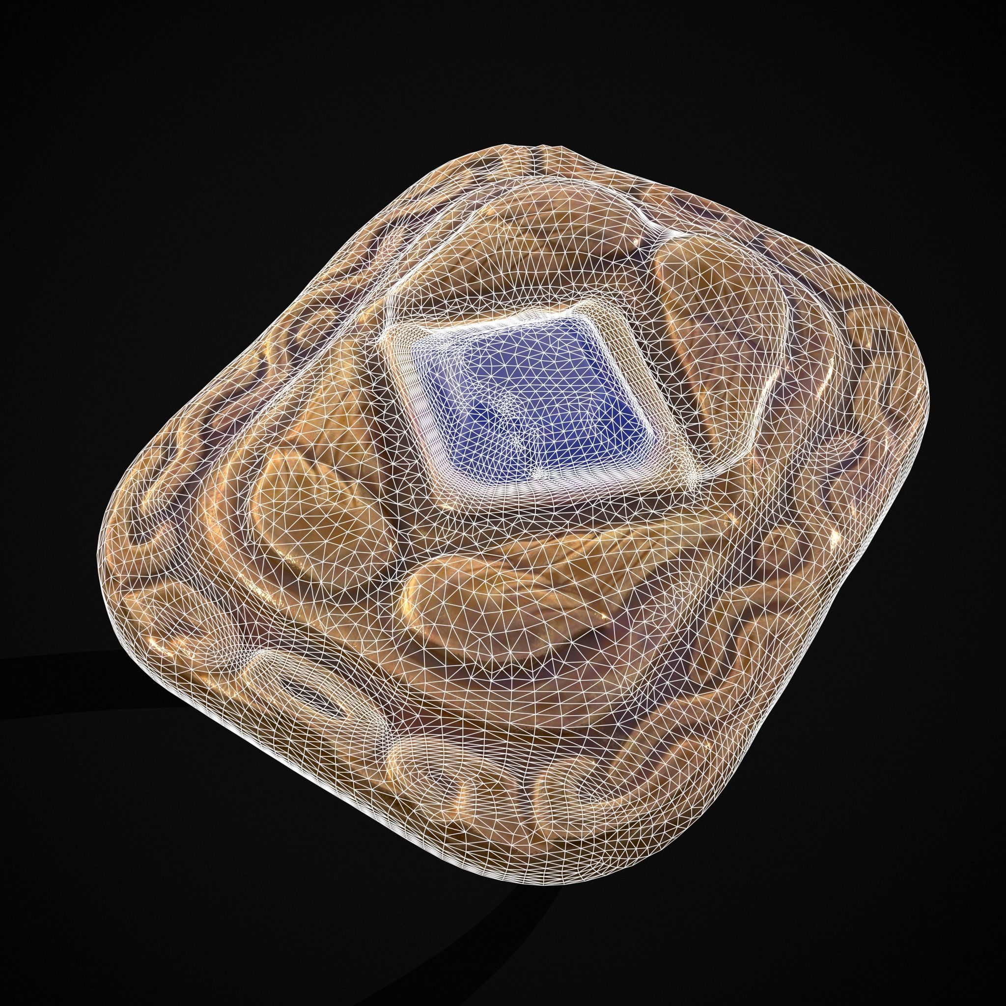 Medieval Angel Wing Ring Low-poly 3D model_26