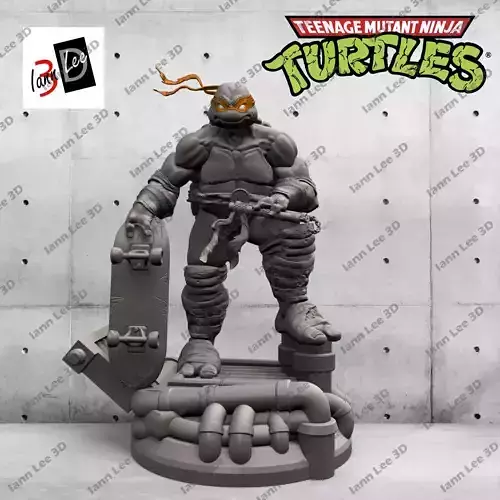 TMNT MICHELANGELO MIKE TORTUGA NINJA FAN ART