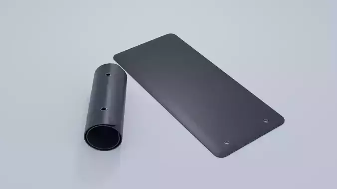 Yoga Mat Low-poly 3D model