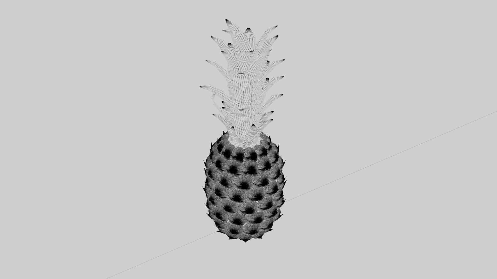 Pineapple 3D model_4