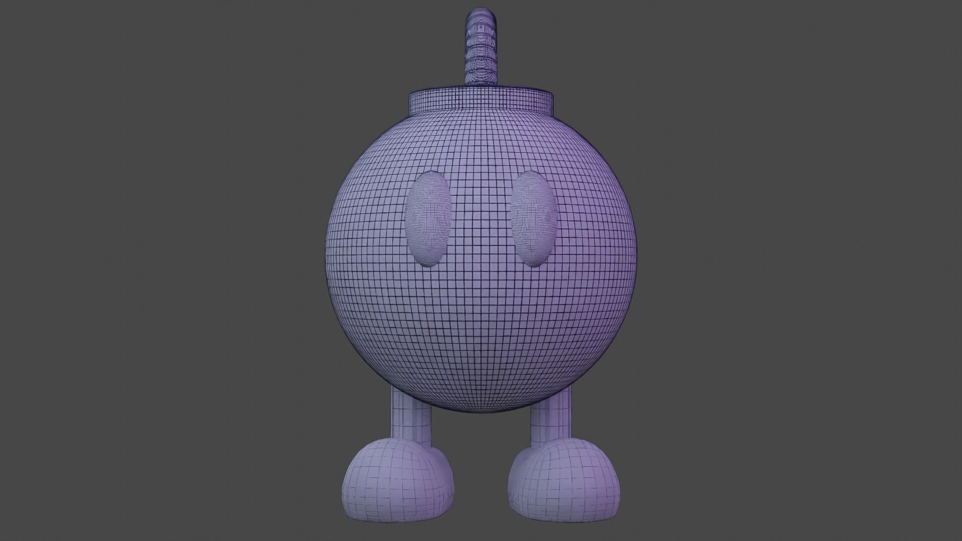 Bob-omb nintendo mario cup 3D model_15