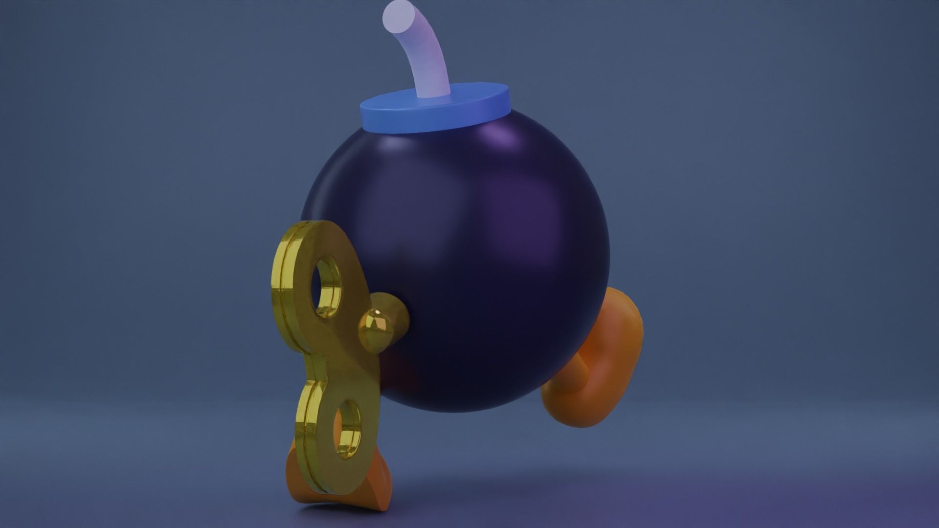Bob-omb nintendo mario cup 3D model_10