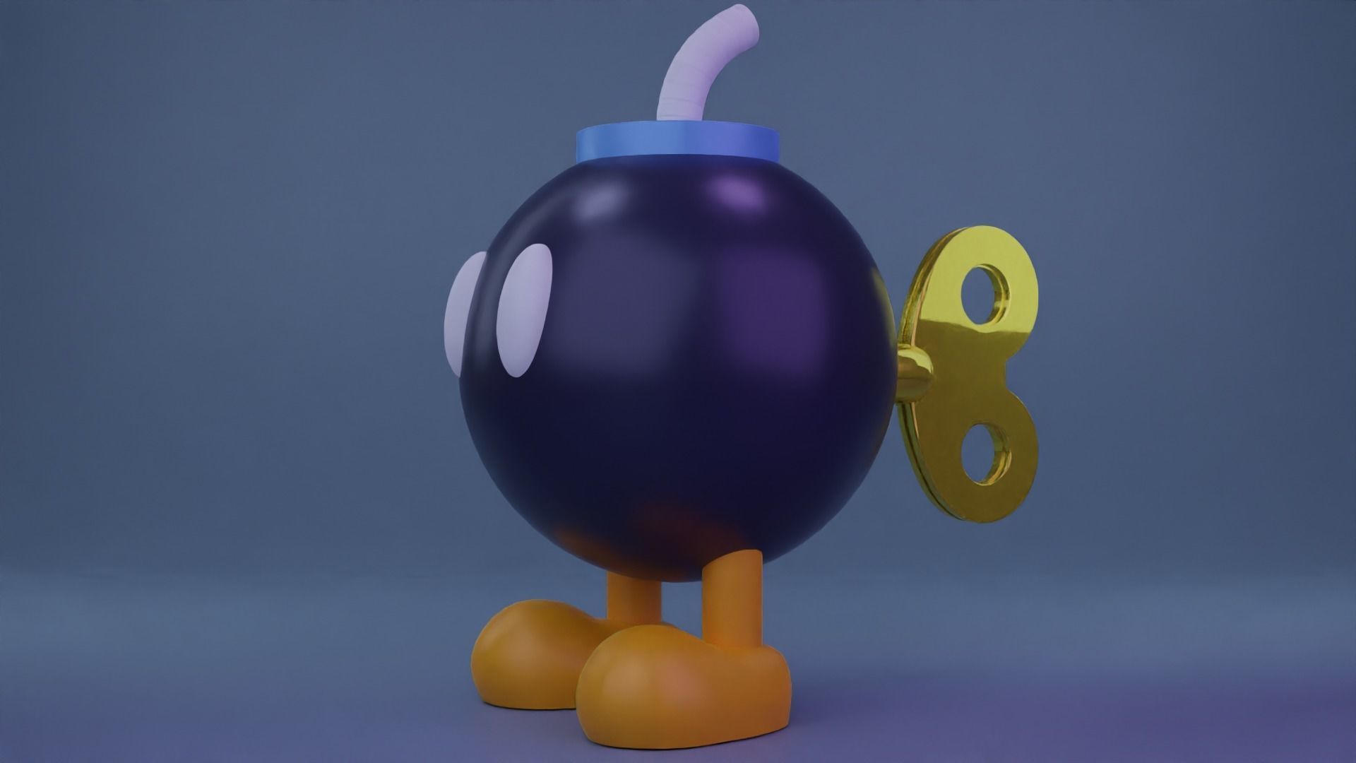 Bob-omb nintendo mario cup 3D model_6