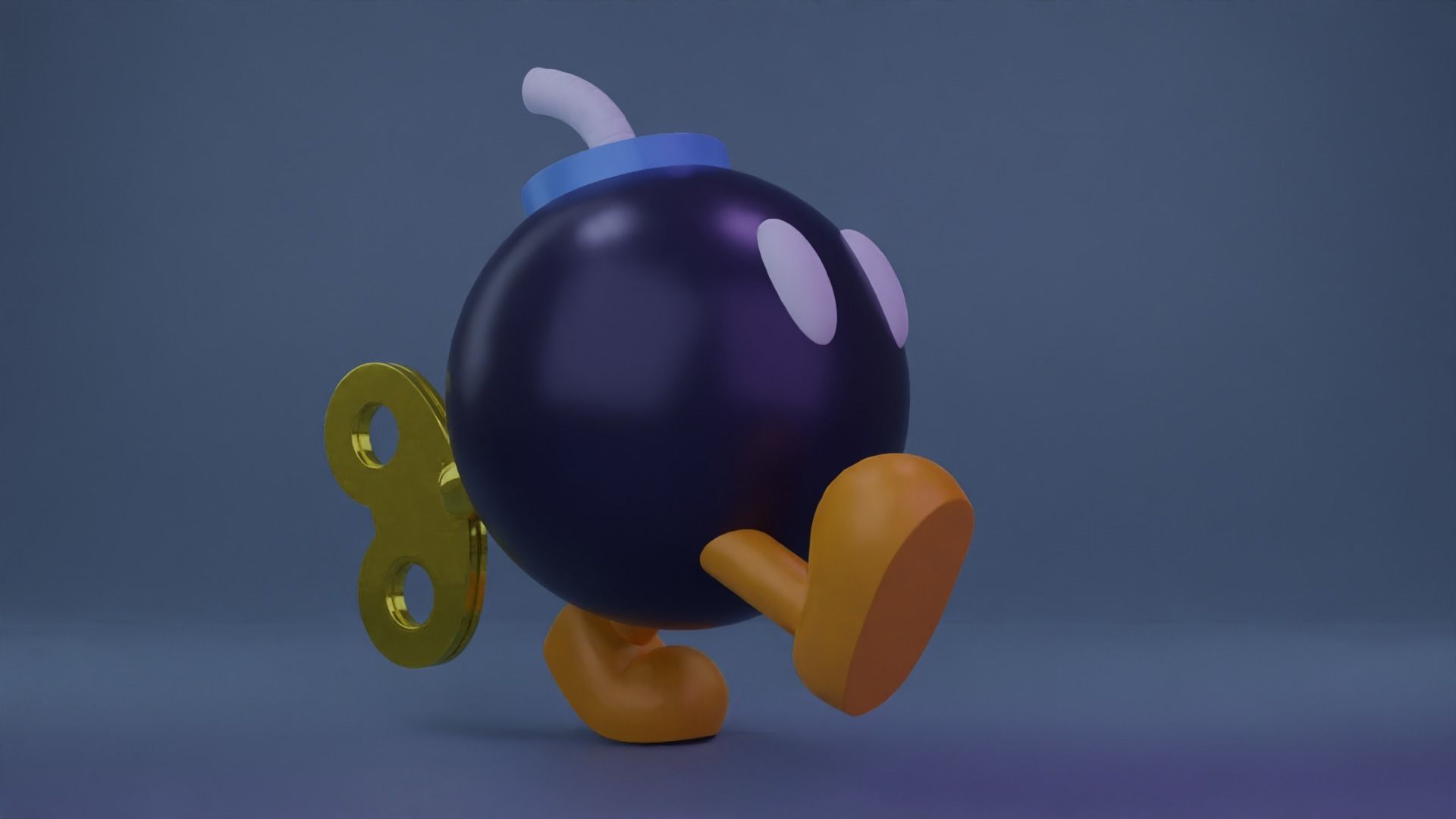 Bob-omb nintendo mario cup 3D model_8