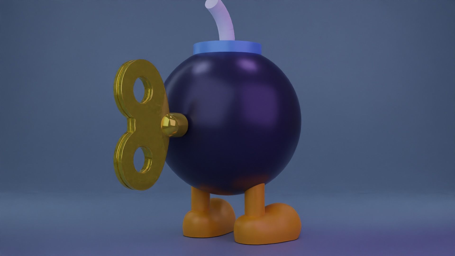 Bob-omb nintendo mario cup 3D model_3