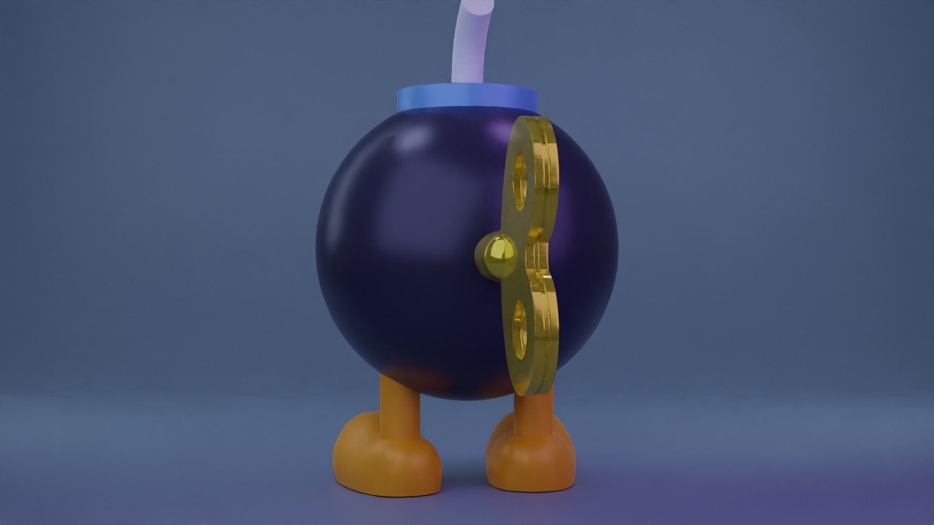 Bob-omb nintendo mario cup 3D model_4