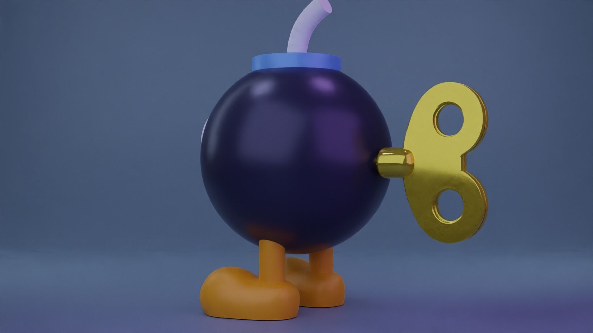 Bob-omb nintendo mario cup 3D model_5