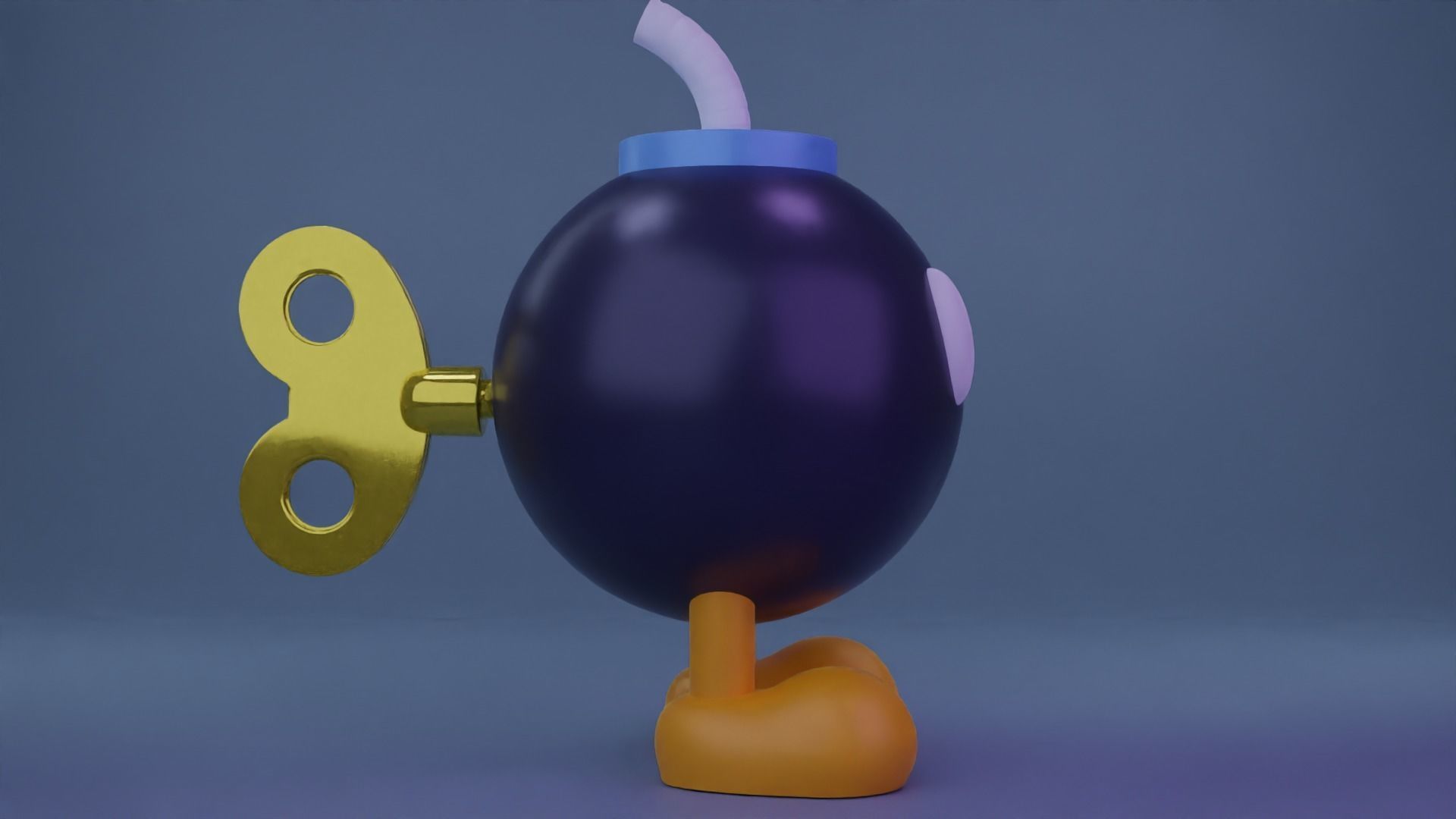 Bob-omb nintendo mario cup 3D model_2