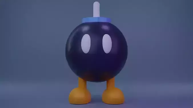 Bob-omb nintendo mario cup 3D model