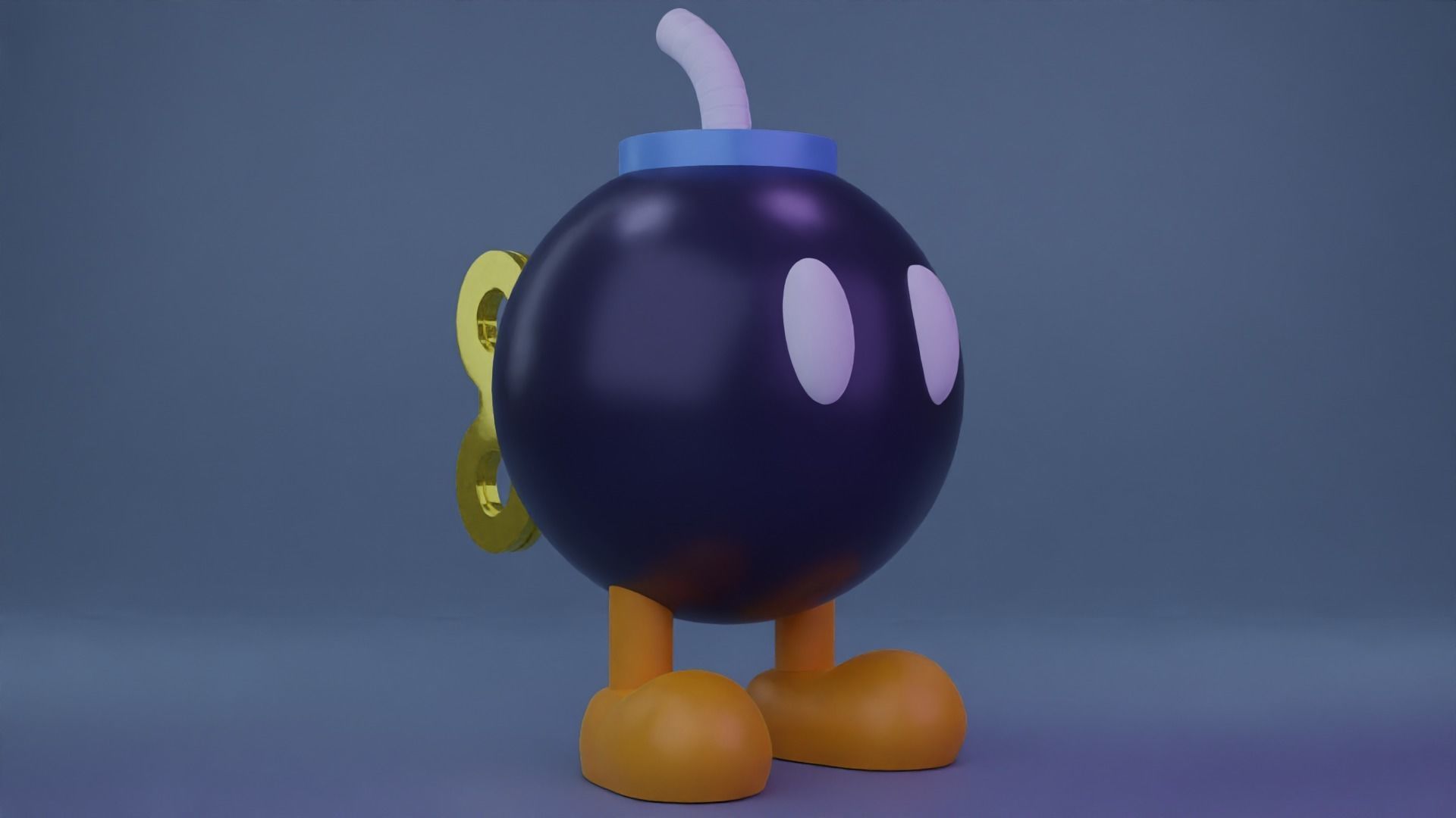 Bob-omb nintendo mario cup 3D model_1