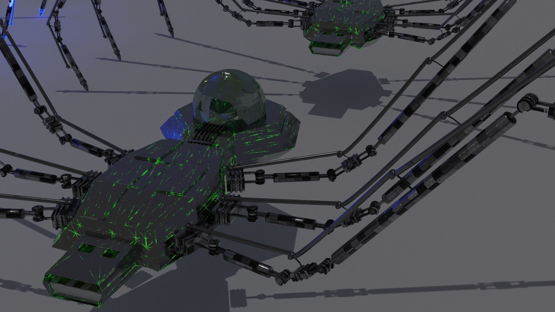 12 usb robot hologram threads and top quality textures Free 3D model_13