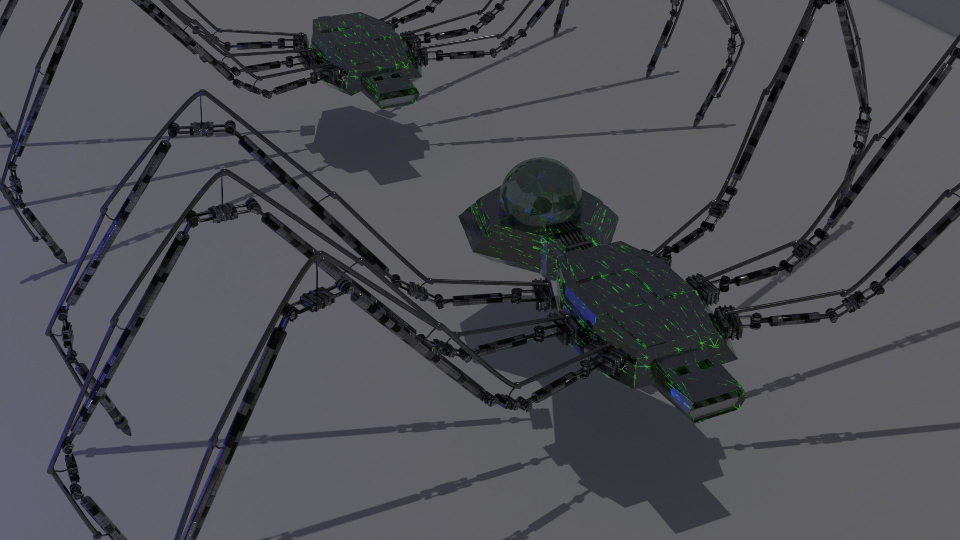 12 usb robot hologram threads and top quality textures Free 3D model_12