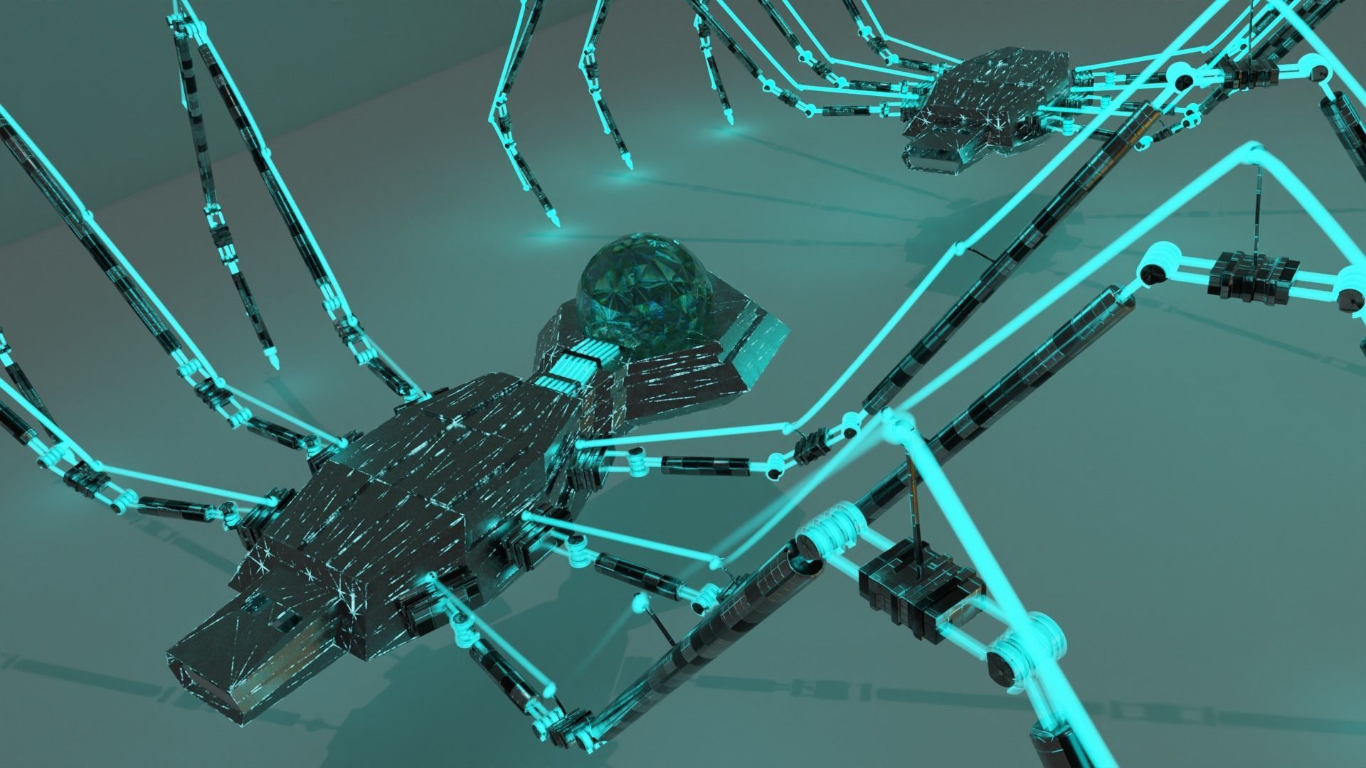 12 usb robot hologram threads and top quality textures Free 3D model_10