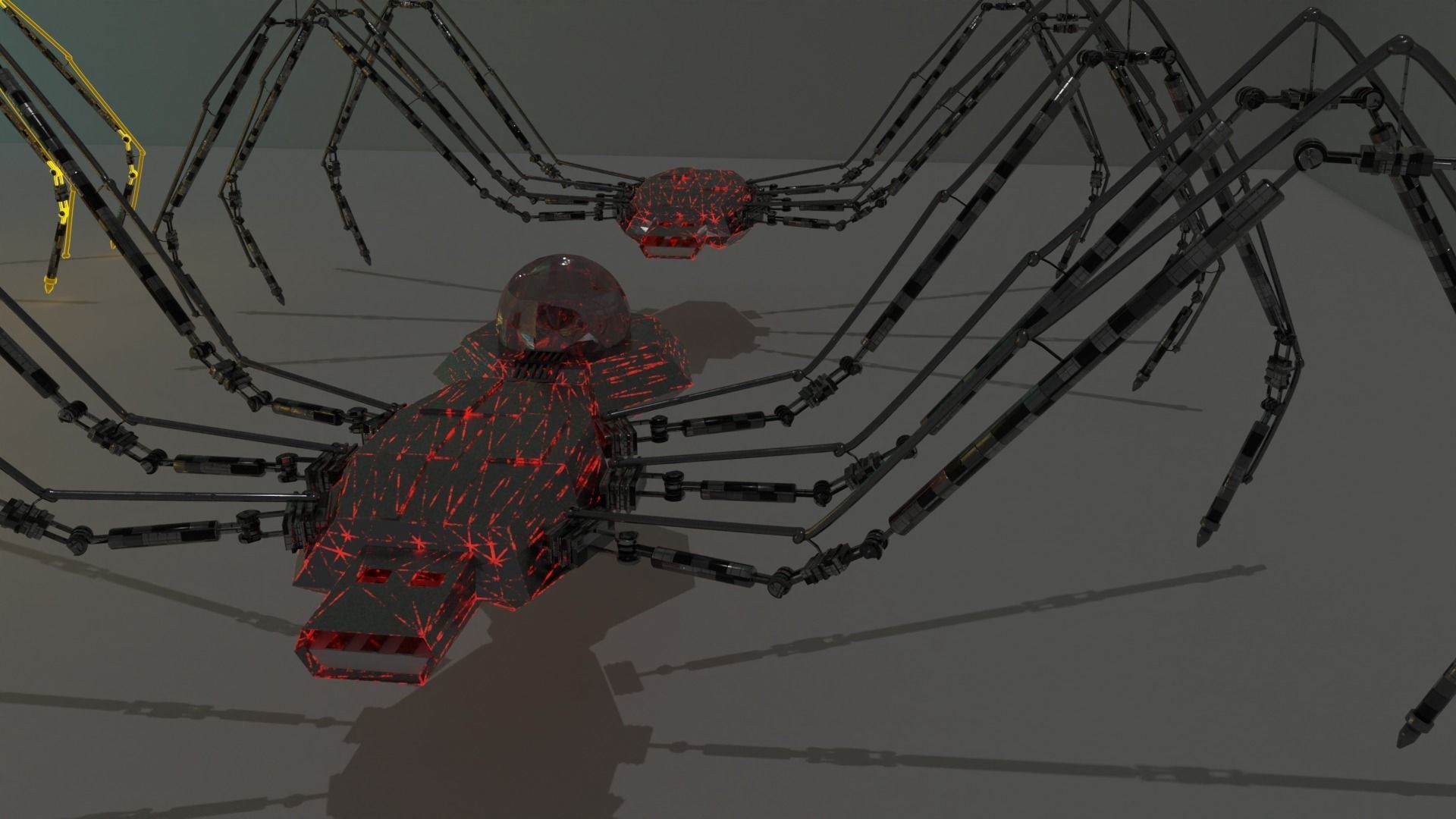 12 usb robot hologram threads and top quality textures Free 3D model_4