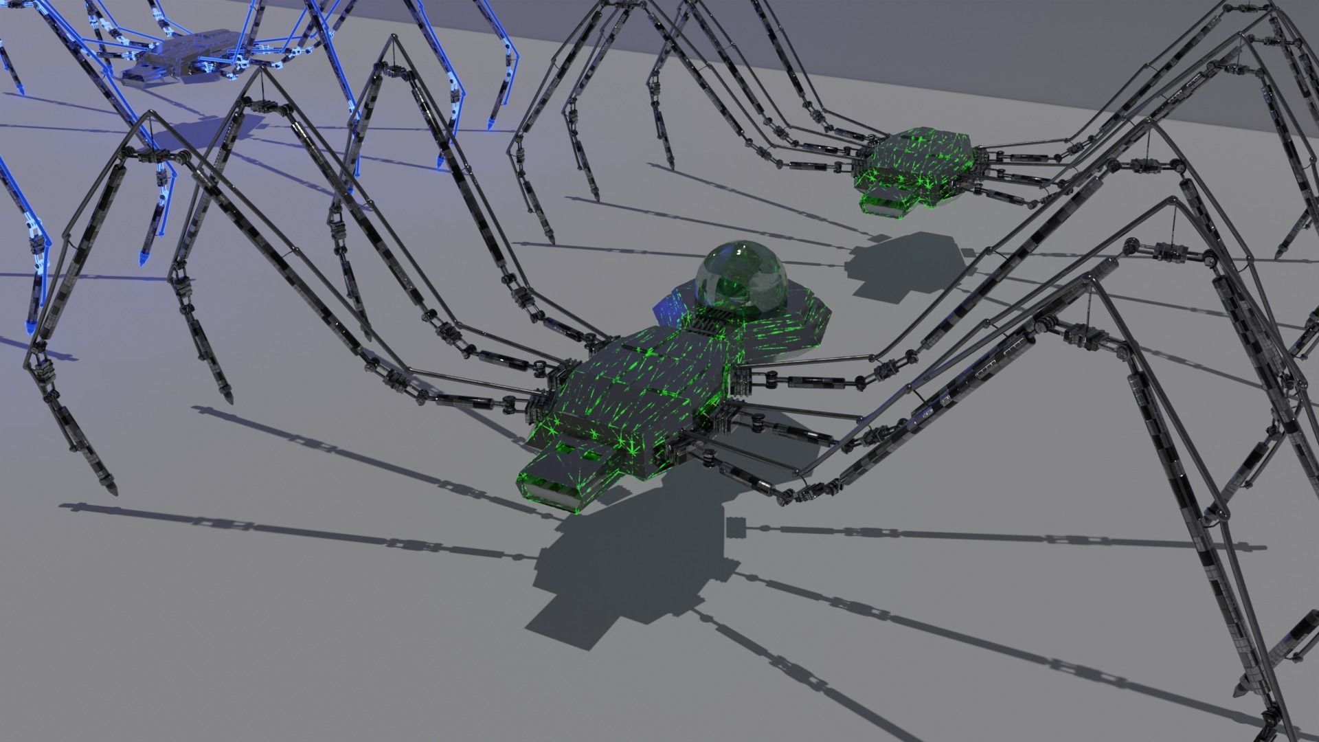 12 usb robot hologram threads and top quality textures Free 3D model_11