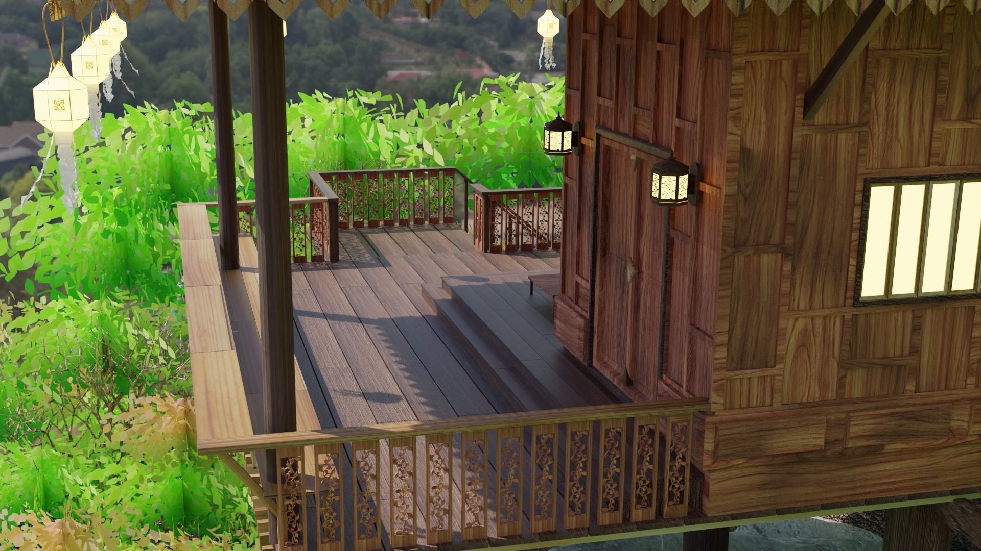 3D Thai style house 3D model | CGTrader