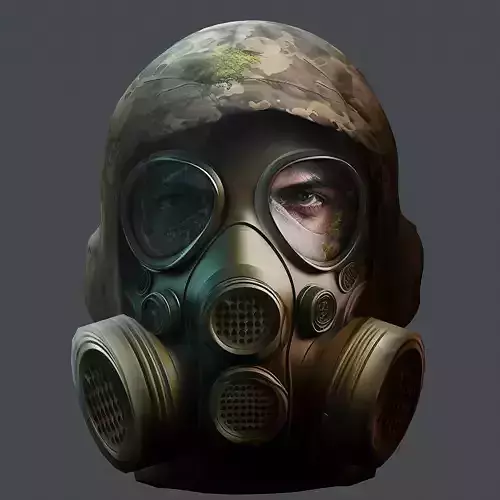 Helmet 3d model military combat Military scifi Low-poly 