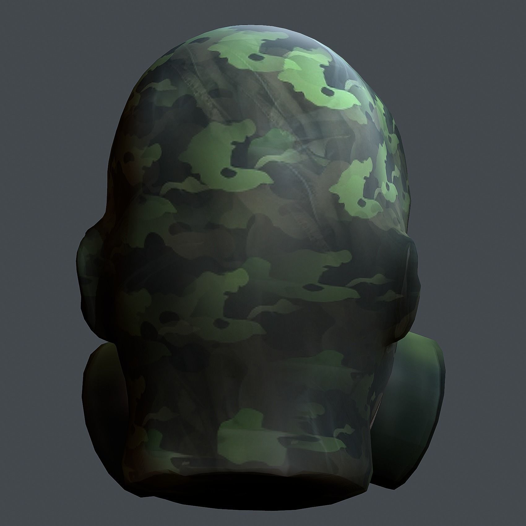 Helmet 3d model military combat Military scifi Low-poly 3D model Low-poly 3D model_7