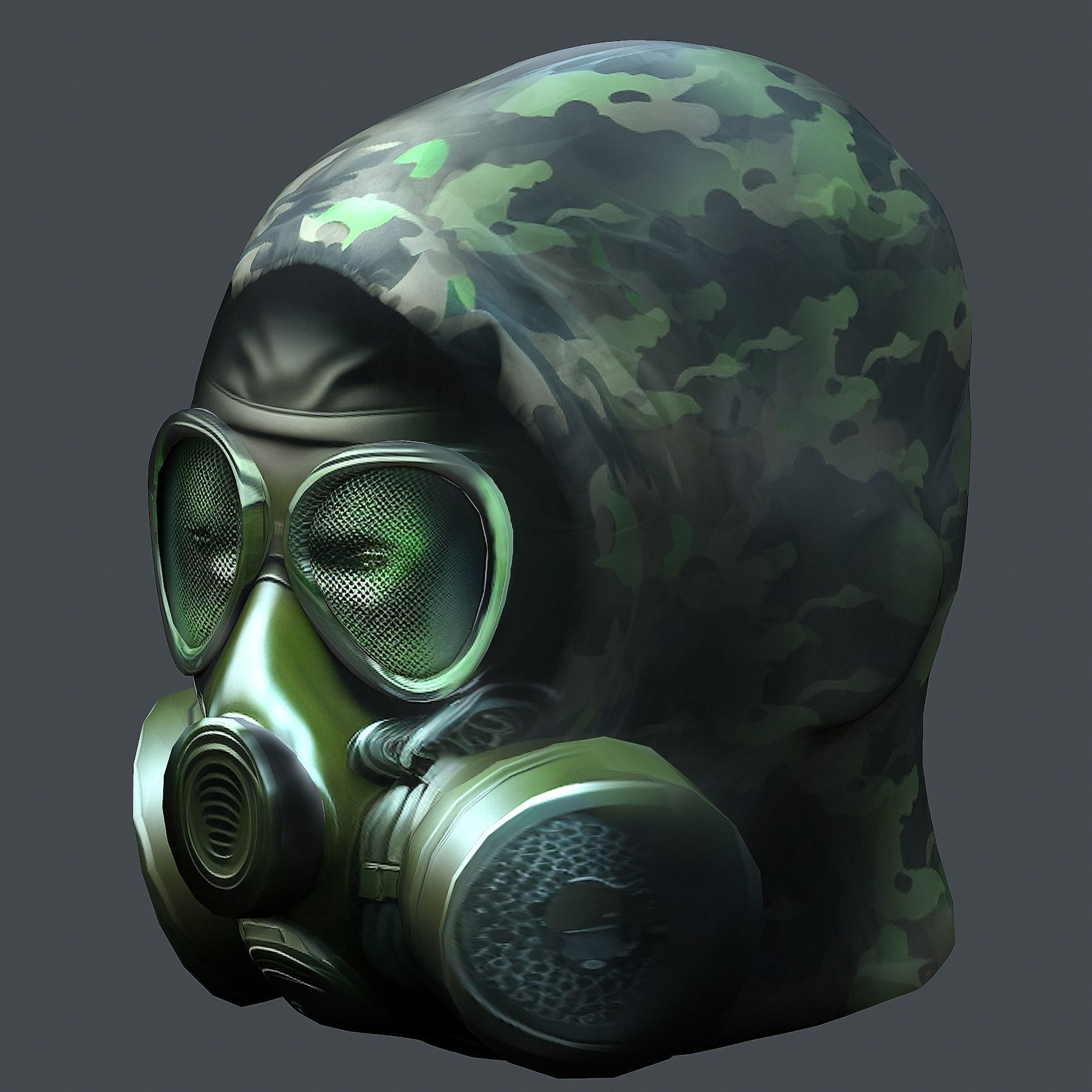 Helmet 3d model military combat Military scifi Low-poly 3D model Low-poly 3D model_8