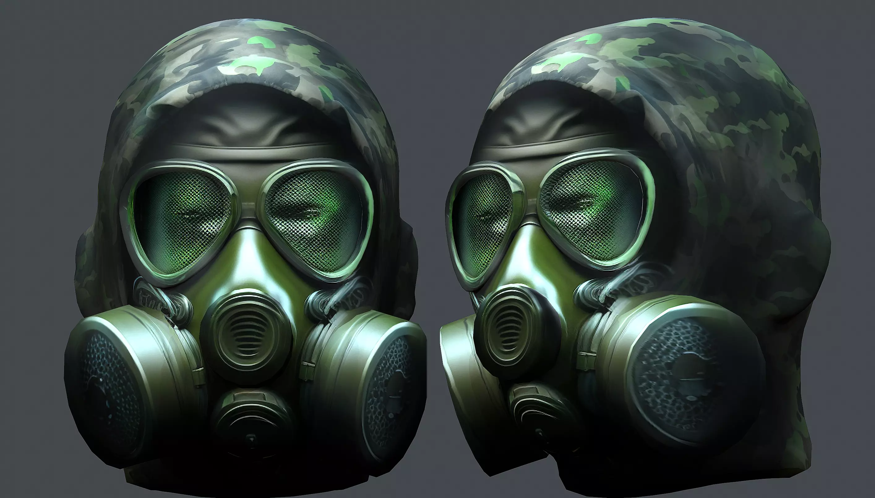 Helmet 3d model military combat Military scifi Low-poly 3D model Low-poly 3D model_0