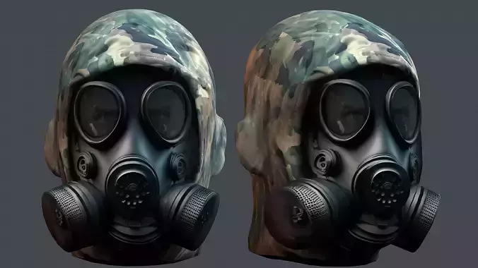 Helmet 3d model military combat Military scifi Low-poly