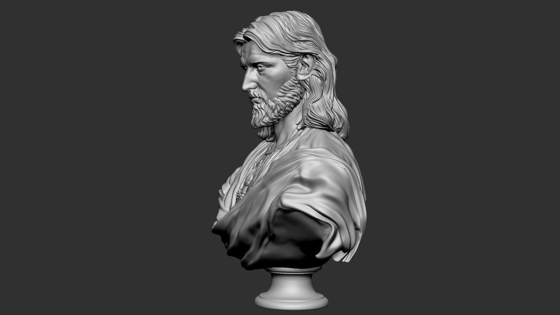 Jesus Bust 02 3D print model_30