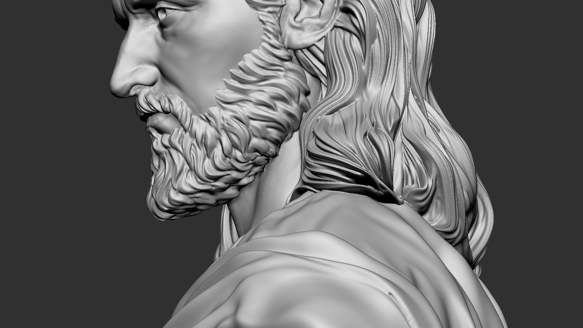 Jesus Bust 02 3D print model_19