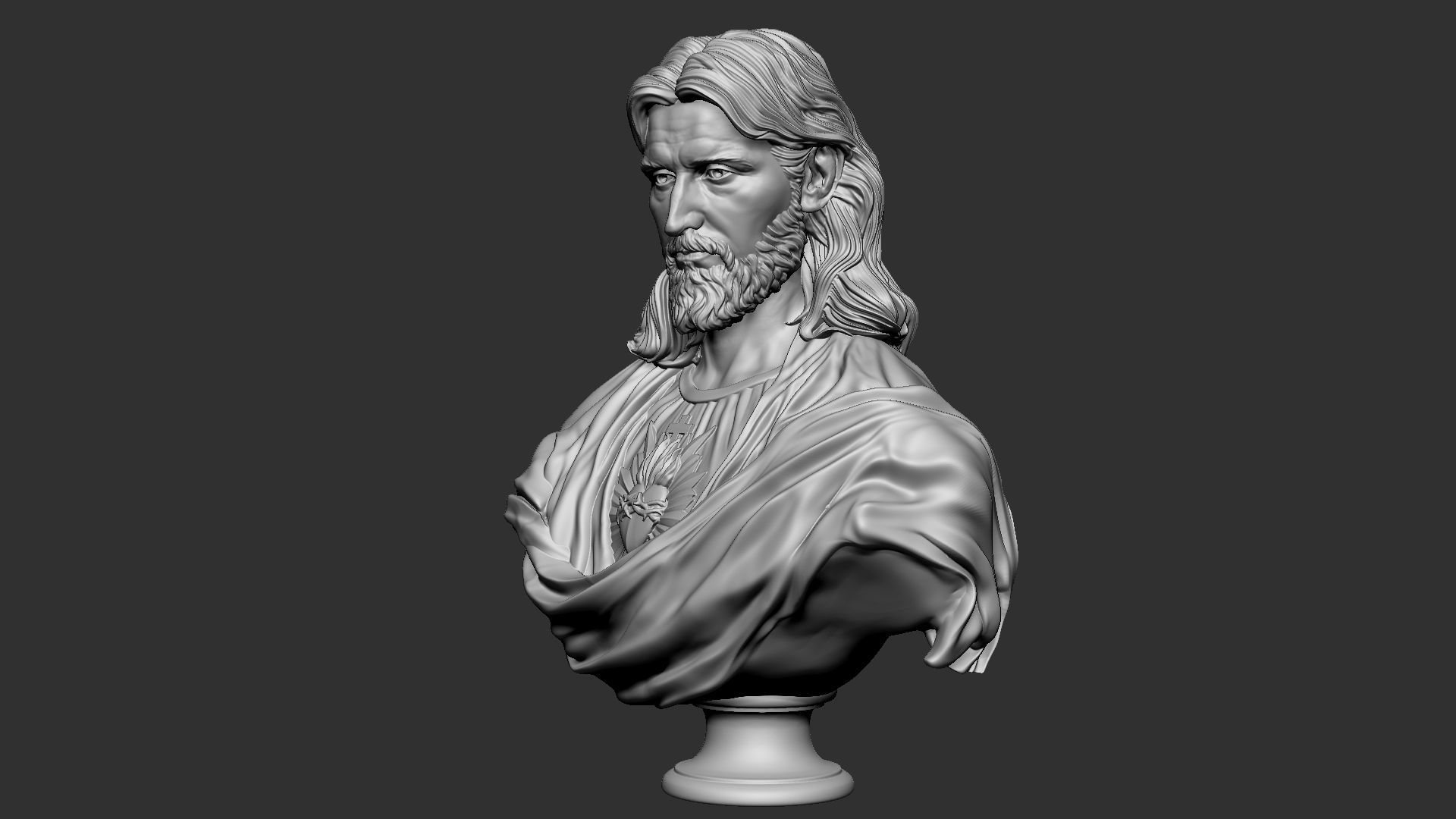 Jesus Bust 02 3D print model_28