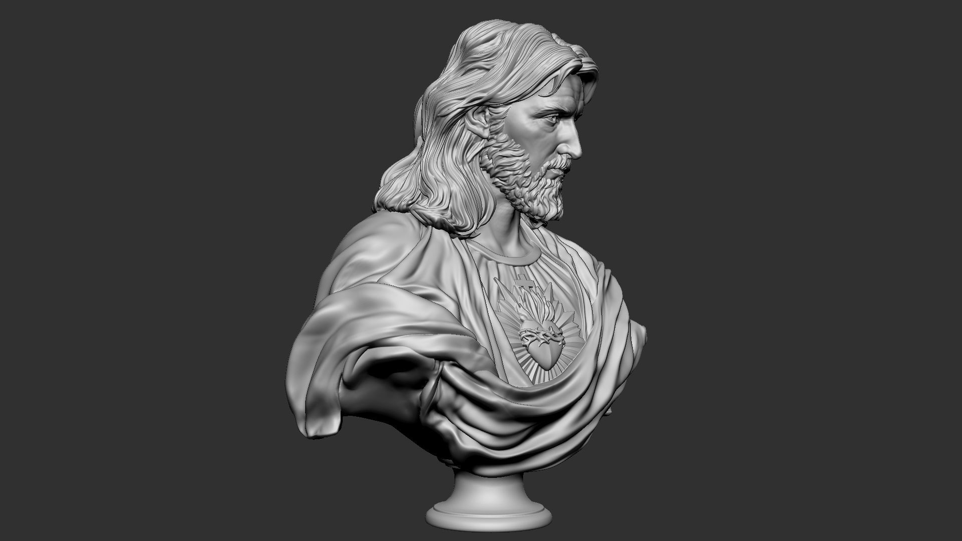 Jesus Bust 02 3D print model_14