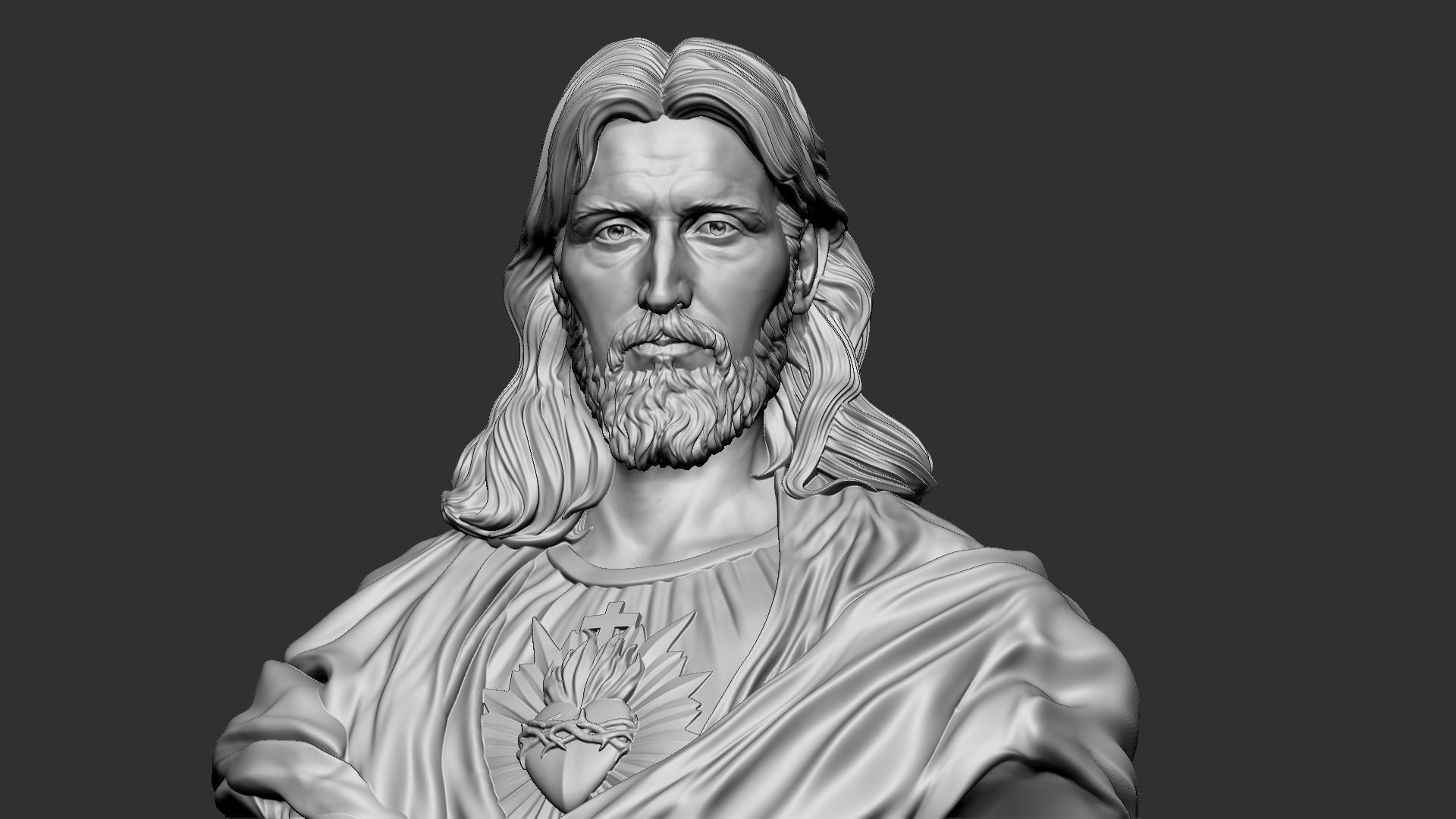 Jesus Bust 02 3D print model_18