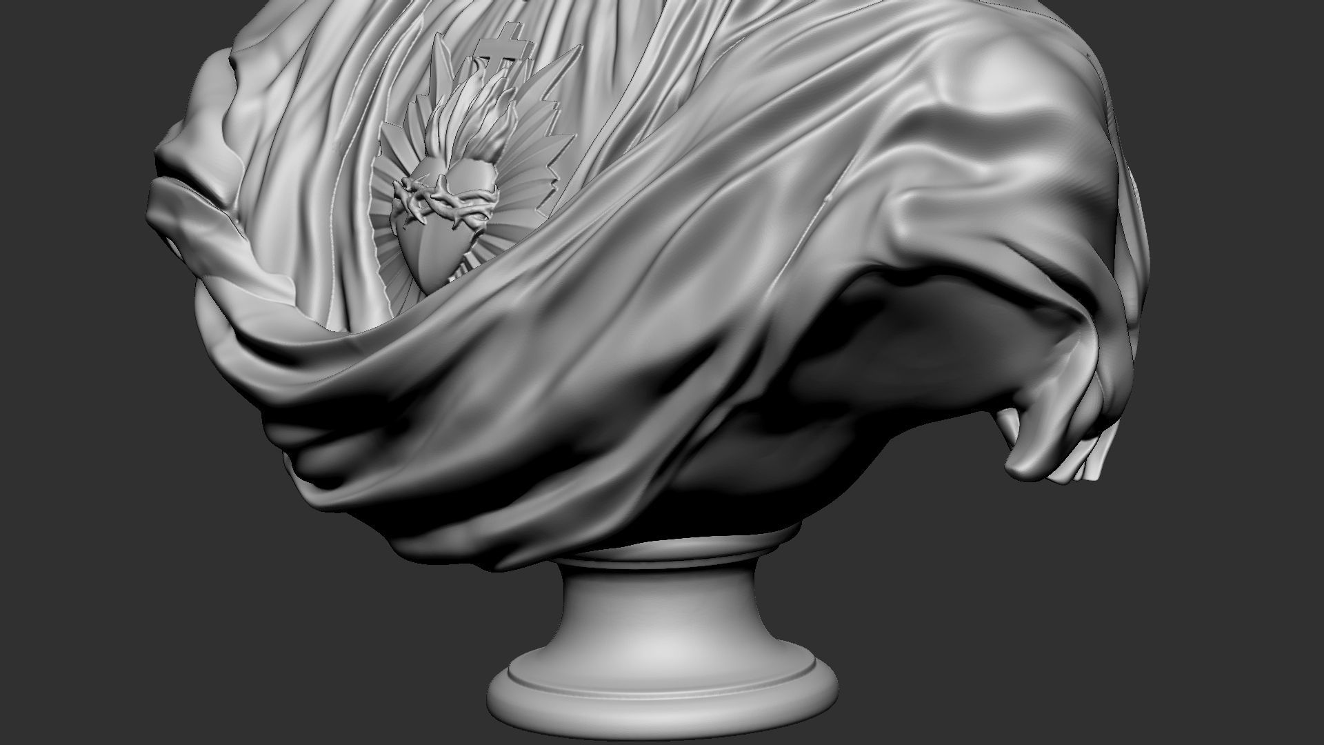 Jesus Bust 02 3D print model_23