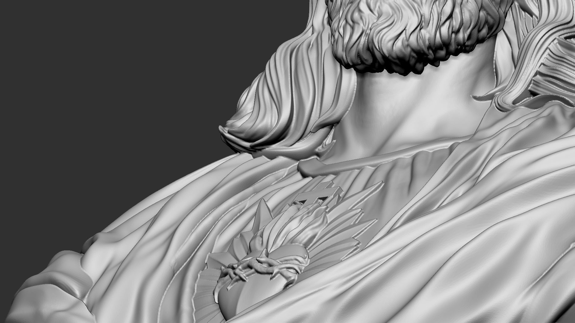 Jesus Bust 02 3D print model_21